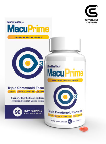 MacupPrime 3 months supply, Targeted nutrition for your eyes.